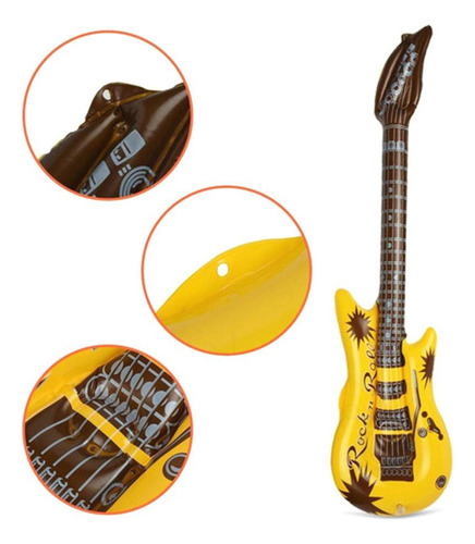 Conjunto De Instrumentos Infláveis De 22 Peças, Guitarra Inf