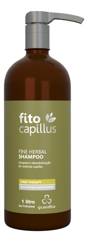 Grandha Shampoo Fito Capillus Fine Herbal Terapia 1 L