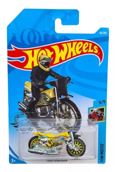 Hot Wheels Tred Shredder 38/250 Moto Amarilla