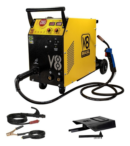 Máquina Solda Mig Eletrodo E Tig Lift 250 Amp 220v V8 Brasil