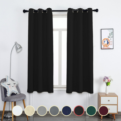 Cortinas Blackout Para Sala Recamara Hogar 132 X 213cm 2 Pzs