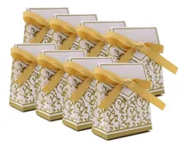 Comprar Cajas De Dulces Kupoo 50pcs, Cajas De Boda De Cinta De Oro