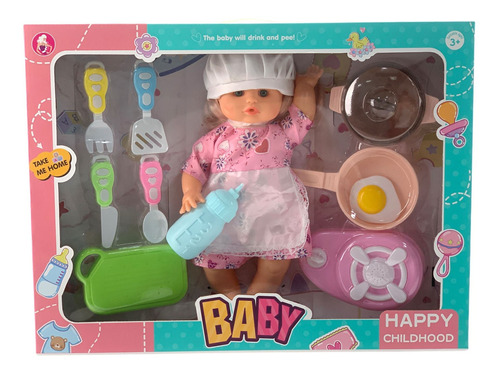 Muñeca Con Accesorios De Cocina