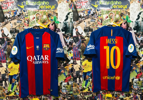 Jersey Nike Fc Barcelona Final Supercopa España 2016 Messi (Usado)