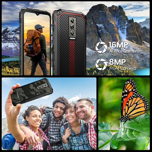 Doogee Blade10 Celular 9gb Ram+128gb Rom Octa Core Pantalla Ips 6,56 90hz, 5150mah Android 14 Desbloqueo Facial Ultrafino
