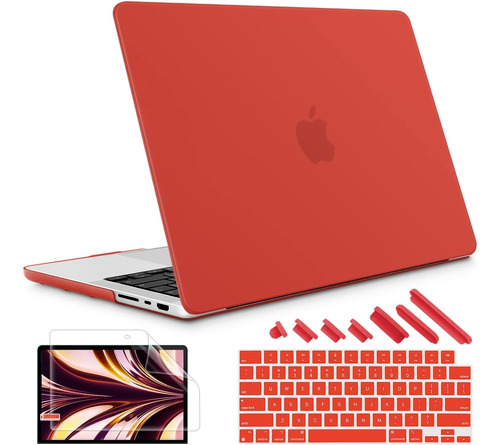 Funda Rígida May Chen Para Macbook Pro 16  2485 Matte Red