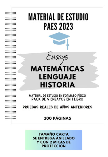 Material Full Estudio Paes Matemáticas Lenguaje Historia 