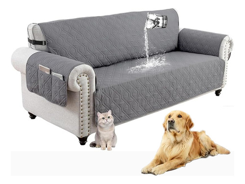 Fundas,cubre Sofa Sillon 3 Plazas Para Mascotas Reversible
