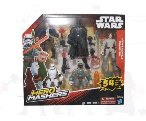 Hero Mashers Star Wars 54 Pz Han Luke Boba Darth Stormtroope