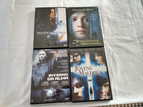 4 Dvd Inocencia Marcada+ Inocencia Roubada+ Inverno Alma + 1