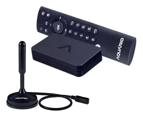 Kit Conversor Digital Dtv 4000 E Antena Dtv 100 Hdtv Aquario