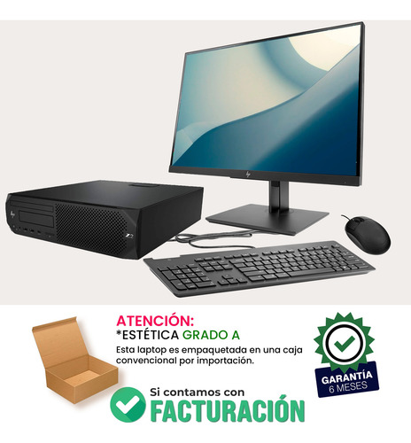 Equipo Pc Hp Z2 Sff 24 Core I7 9th 16gb Ram 512gb Ssd (Reacondicionado)