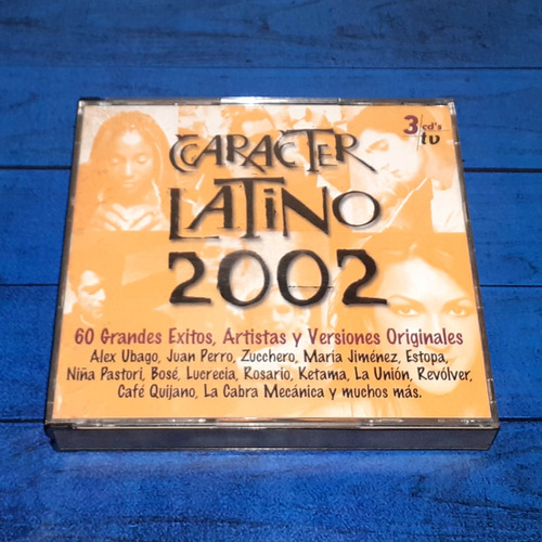 Caracter Latino 2002 Compilado Cdx3 Eu Maceo-disqueria