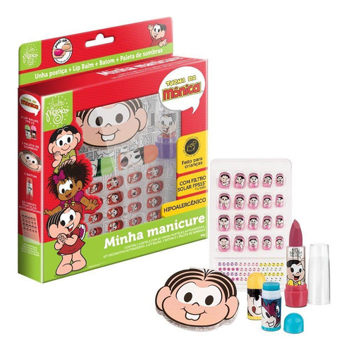 Kit Infantil Minha Manicure Turma Da Mônica Linha Presente