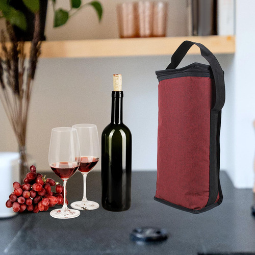 Bolsa Enfriadora De Vino, Manga Roja, Bolsa De Asas Para