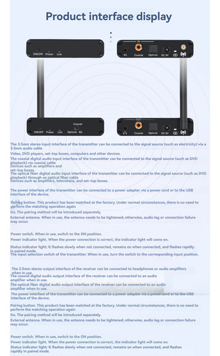 Señal Coaxial De Fibra Óptica 5.8g, Transmisión De Audio De