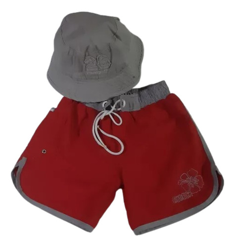 Short De Baño + Gorro Piluso Niño