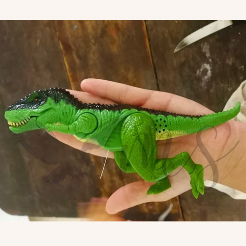 Brinquedo Dinossauro Dino T Rex Luz E Som Presente Diversão Cor Verde