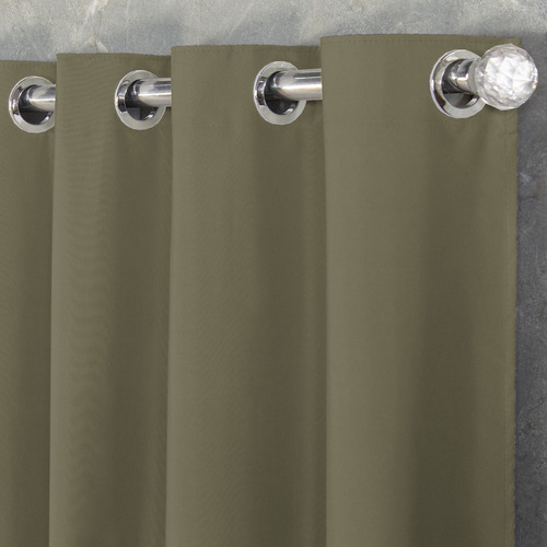 Cortina Blackout 100% Em Tecido + Pvc 4,00m X 2,70m Bege