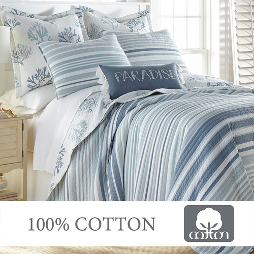Edredón Levtex Home, Línea Clásica, Modelo Aurora, Gris.