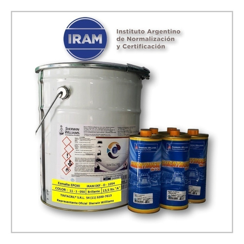 Pintura Epoxi Normas Iram 11-1-050 X 18 Litros Metalizado Brillante