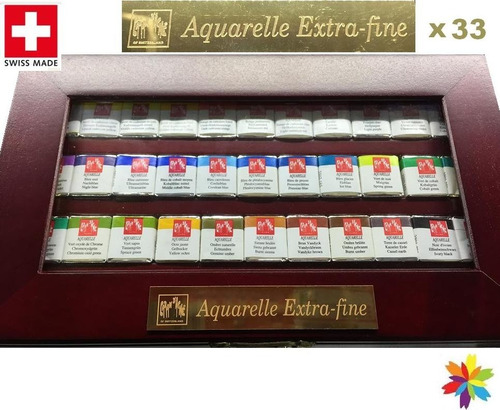 Acuarelas Profesionales Caran D´ache Extra Fine 33 Pastillas