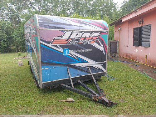 Trailer Furgon Para Auto Doble Eje Casa Rodante Acoplado