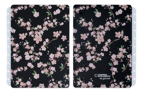 Caderno Inteligente Capa Contr Médio By Gocase Rose Black 80