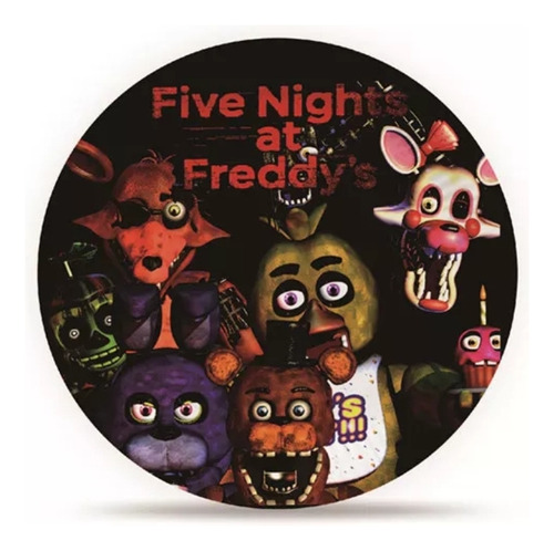 Pack De 10 Platos Diseño Five Nights At Freddy's Cumpleaños 