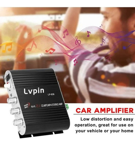 Amplificador Estéreo Mini Audio Lvpin 40w
