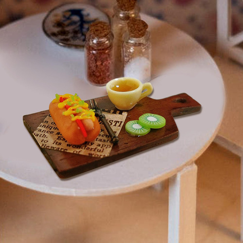 0 Accesorios Para Casa De Muñecas, Té De, Modelo De