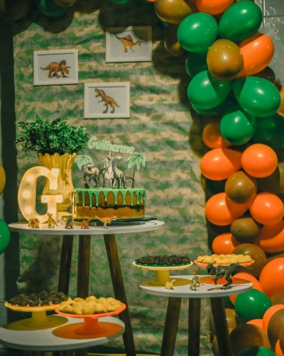 Tnt Estampado Dinossauro Decoracao 1,4m X 6 Metros