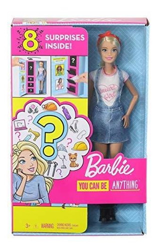 Muñeca Barbie Sorpresa, Rubia Con 2 Estilos De Carrera Y Acc