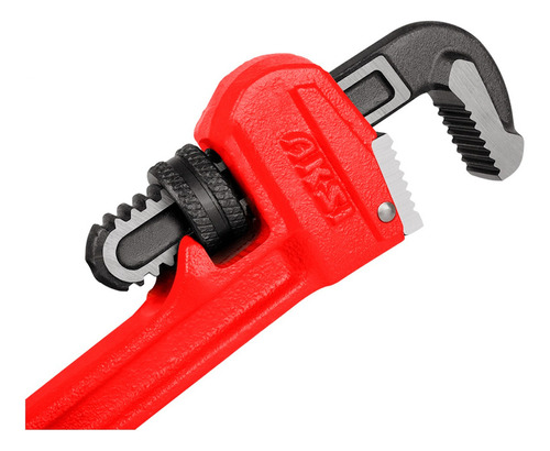 Llave Para Tubo Aksi Profesional Stilson De 10 PuLG Color Rojo