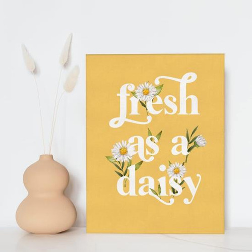 Nistomisu Daisys Art Canvas Prints Decoración De Pared Retro
