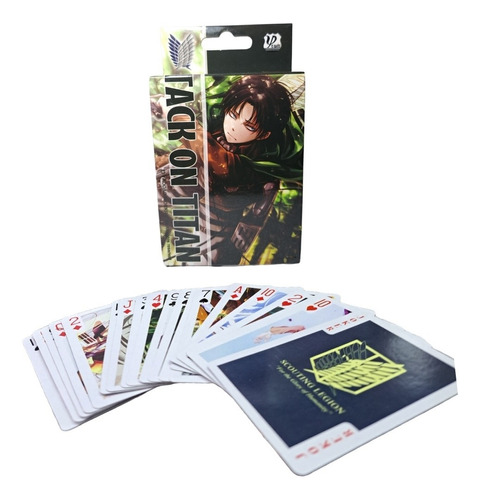 Mazo De Cartas De Poker Anime De Shingeki No Kyojin 