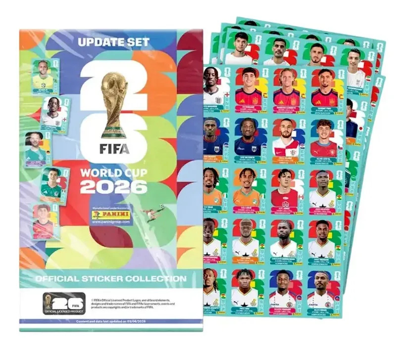 Set De Actualización Del Album Copa Mundial 2026 Panini Copa Mundial 2026 Set De Actualización