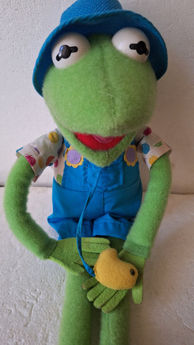 Rana Rene Granjero Peluche 43cm Muppets Hasbro 1993 (Usado)