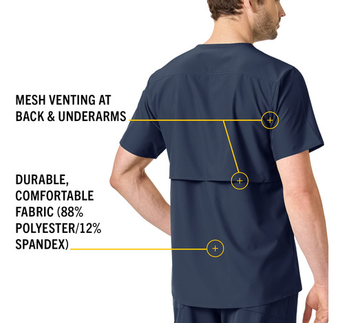 Camiseta Masculina Carhartt Slim Fit Com Decote Em V, Azul M