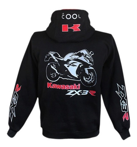 Buso Reflectivo Para Kawasaki- Zx3r Saco Hoodies