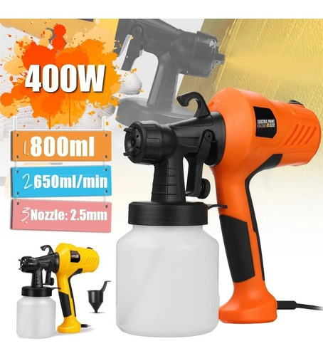 Imagen 3 de 7 de Rociador Pistola Pintura Eléctrico Pulverizador Herramienta