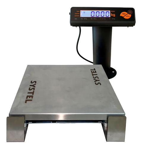 Balança Comercial Digital Checkout Com Mastro 30kg 110v/220v Cor Preto