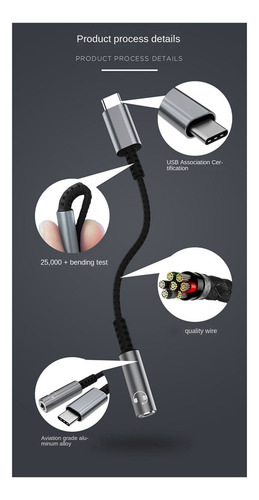 Adaptador De Áudio Digital Eee C4usb C A Para Fone De Ouvido
