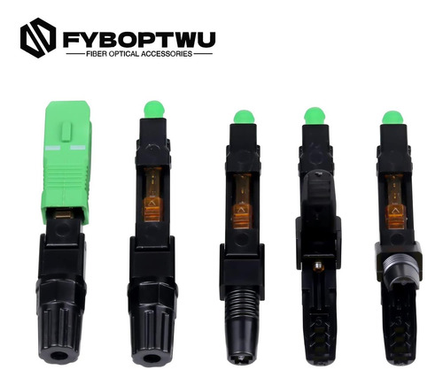 Conector Rápido De Fibra Óptica Fyboptwu 20 Pcs Sc -apc Para