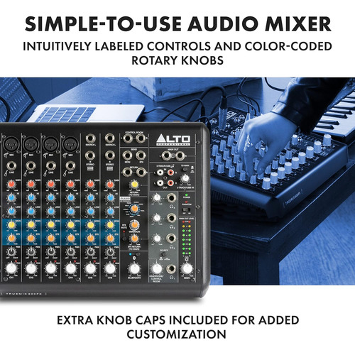 Mezclador De Audio Alto Truemix 800fx Con 4 Entradas De Micr