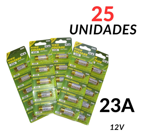 5 Set De 5 Pilas Alcalina Pilas High Voltage Battery 23a 12v