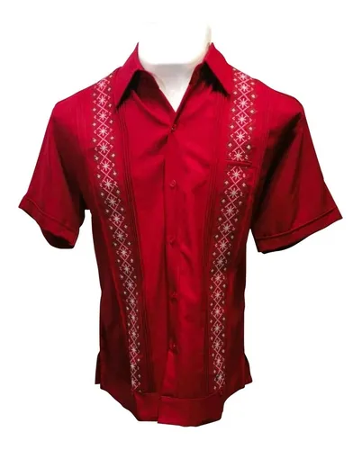 Guayabera roja hotsell
