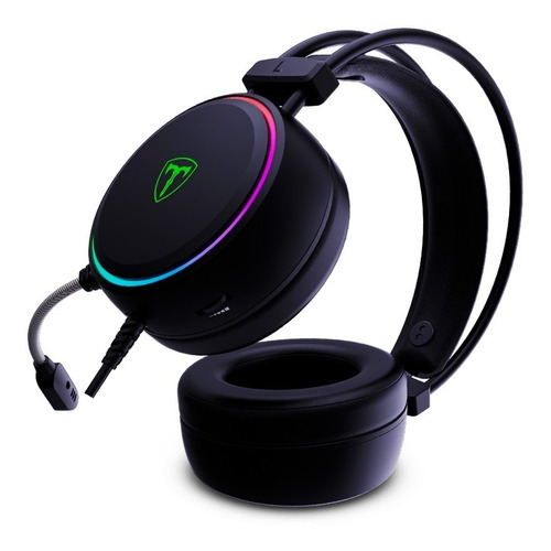 Imagen 2 de 6 de Auriculares Gamer T-dagger Sona Usb 7.1 Rgb Microfono Comodo