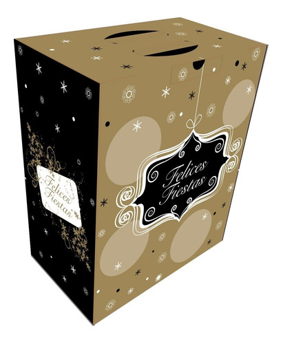 Caja Navideña Maletín Navideño Fiestas Navidad Regalo