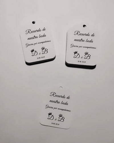 30 Tags Cartulina 210 Grs A Todo Color Personalizado 5 X 3